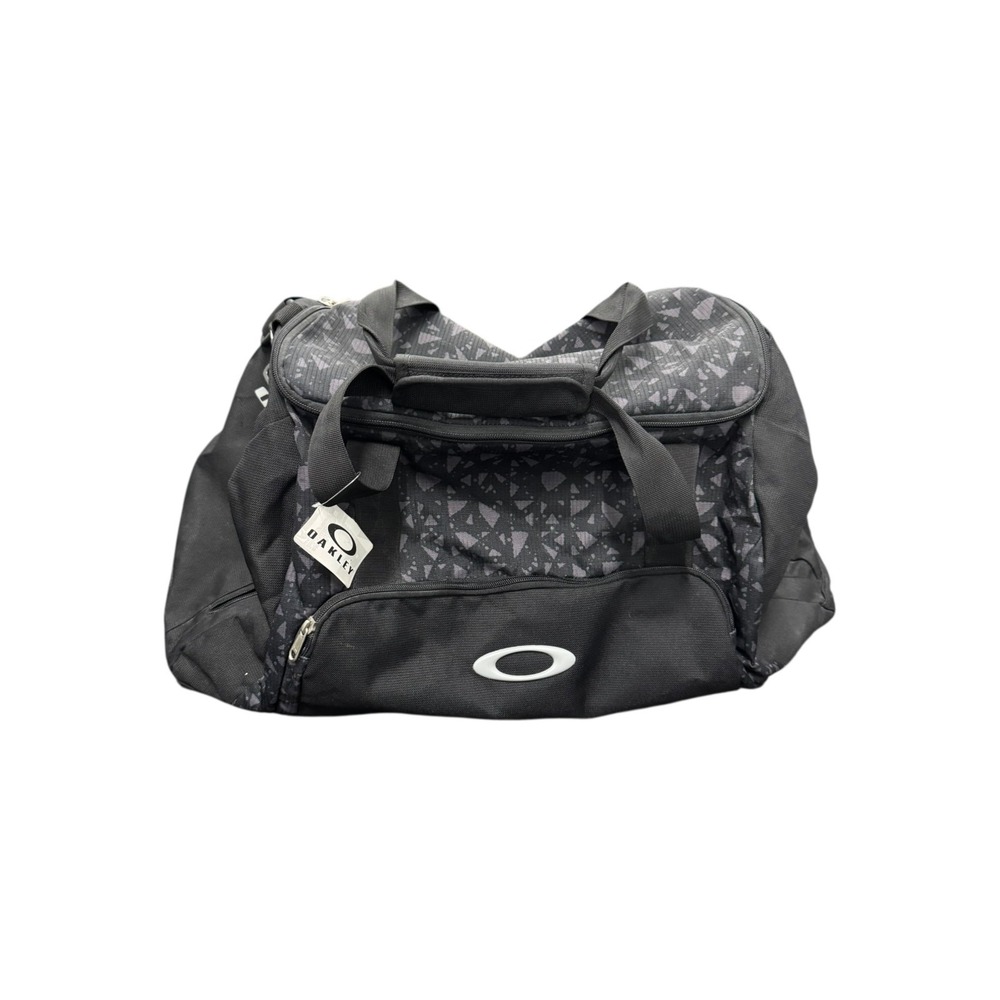 Oakley Vintage heavy Duty Duffle Bag Black & Grey New with Tags Old Stock